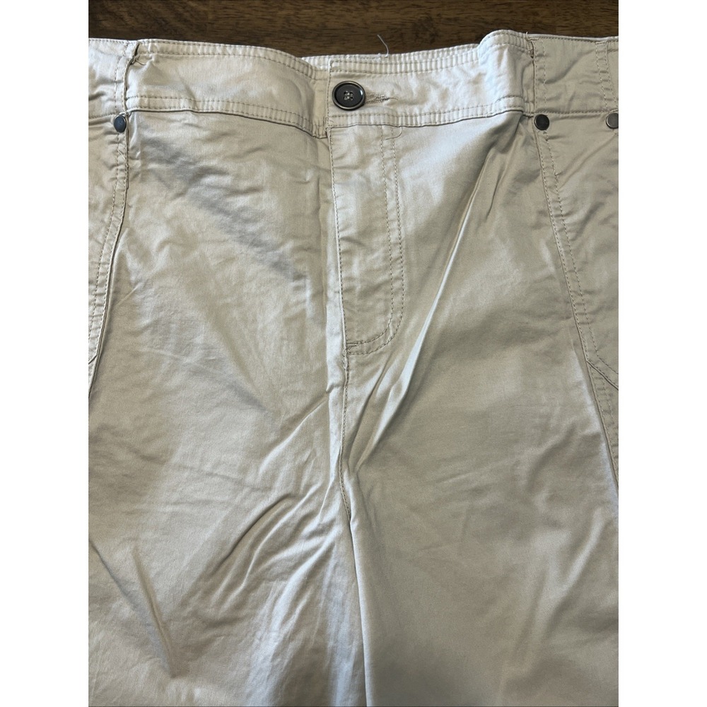 Cj Banks Khaki Capri 24 W New With Tags Light Weight Breathable - Picture 4 of 9